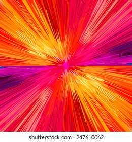 Red explosion, abstract background. Vector illustration, EPS10.