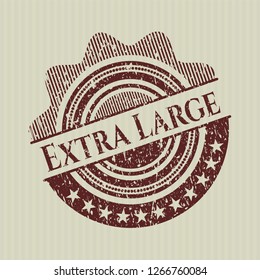 Red Extra Large distressed rubber grunge texture stamp