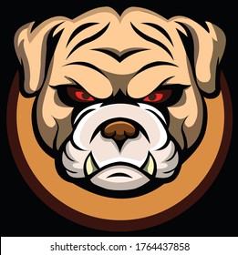 red eye bulldog mascot logo for everything