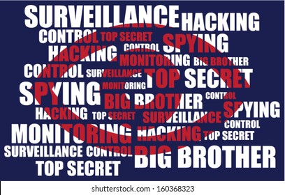  Red eye. Concept of spying