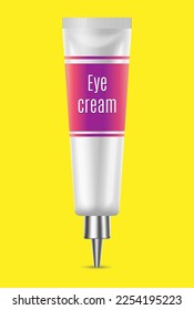 red eye cream bottle vector illustration