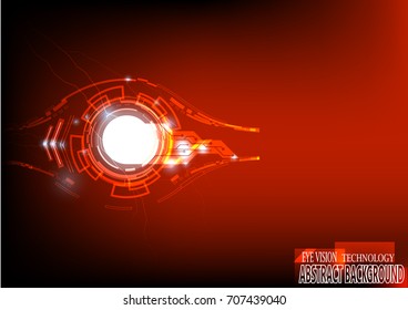 Red eye vision abstract background