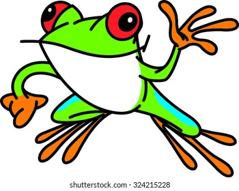 Red Eyes Frog