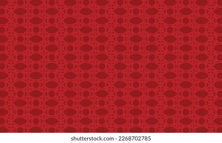 Diseño de patrones geométricos de ojos rojos para textura textil o de batik.