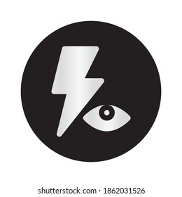Diseño vectorial de iconos Ojos rojos. Icono de interfaz de cámara. Ilustración vectorial Eps 10.