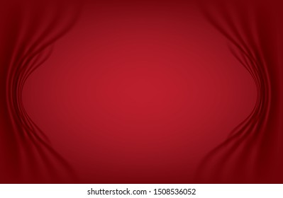 red fabric abstract background and wallpaper, vector eps