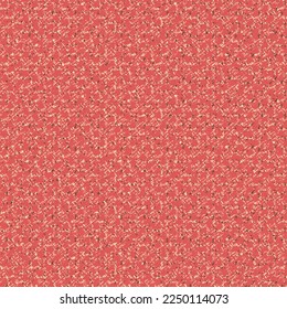 Rotes Gewebe mit Flecken und Flecken in Rosa und Braun. Tweed, strukturierter Hintergrund. Upholsterie-Muster. Vektornahtlos.