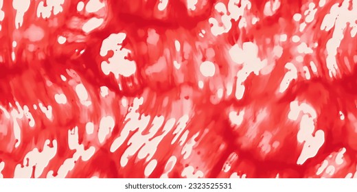 Tinta de patrón de tinte de tela roja , fondo abstracto de patrón de tintado colorido.
Tejido dos nubes de tono . Shibori, tintes de corbata, cepillo de batido abstracto sin fisuras y diseño de patrones repetidos
