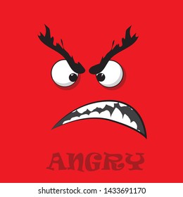 Red Face Angry wallpaper vector 