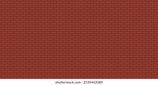 Red facing brick pattern. Factory textiles. Small brick decor.