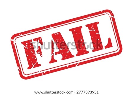 Red Fail Stamp grunge distressed