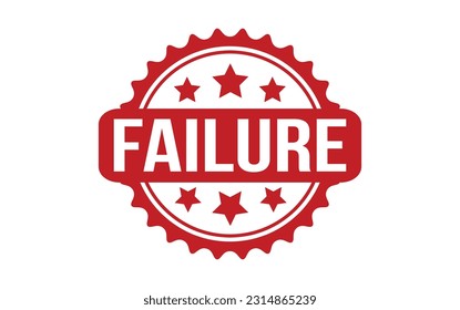 Red Failure Rubber Stamp Seal Vector