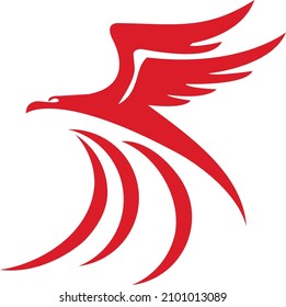 red falcon logo in vector formate
