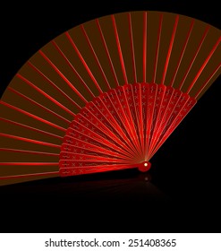 red fan
