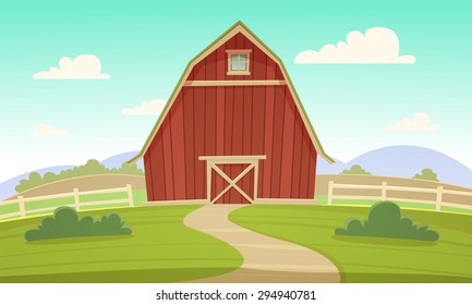 Cartoon Barn Stock Vectors Images Vector Art Shutterstock