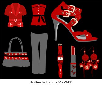 Red fashion