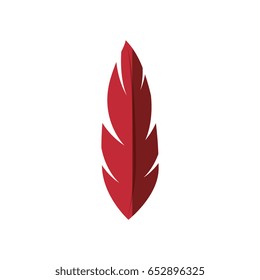 Red Feather Icon Stock Vector (Royalty Free) 652896325 | Shutterstock