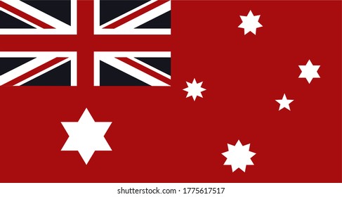 Bandera australiana de la Mancomunidad Federal Roja