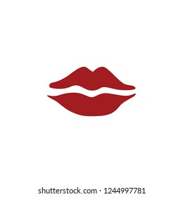 red female lips