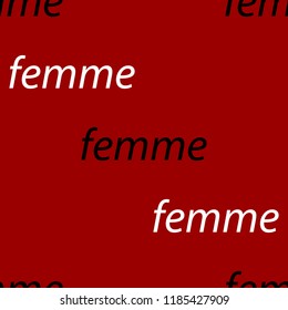 red femme pattern 