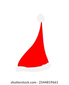 red festive hat on a white background,