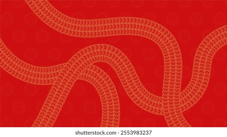Red festive Year of the snake vector illustration background