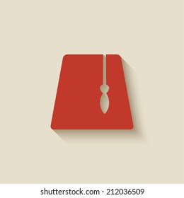 red fez design element - vector illustration. eps 10