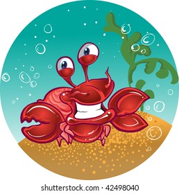 red fiddler crab