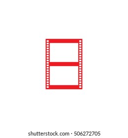 Red film strip icon