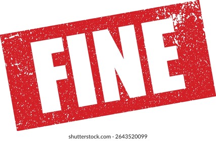 Red Fine Rubber Stamp in Reverse Grunge Vector in Sharp Border, Transparent Background