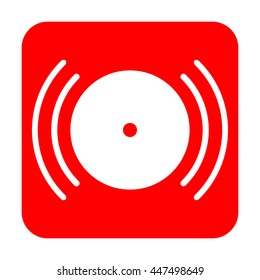Red Fire Alarm Sign