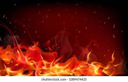 red fire background