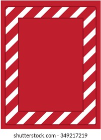 Red Fire Caution Sign