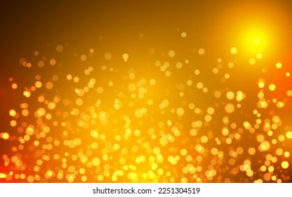 Red Fire Color Bokeh Particle Soft Light Abstract Background, Vector eps 10 illustration bokeh particles, Background decoration