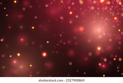 Colores de fuego rojos Partícula de Bokeh Luz suave Antecedentes abstractos, Vector eps 10 ilustración partículas de bokeh, Decoración de fondos	