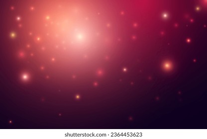 Colores de fuego rojos Partícula de Bokeh Luz suave Antecedentes abstractos, Vector eps 10 ilustración partículas de bokeh, Decoración de fondos