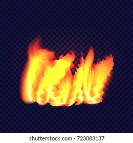 Red fire concept background. Realistic illustration of red fire vector concept background for web design