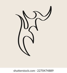 Red Fire Element Vector Cartoon. Old school seamless pattern.