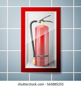 Red Fire extinguisher