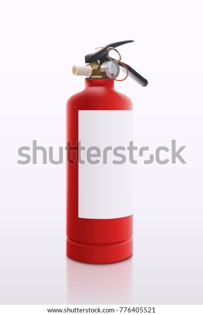 Red Fire Extinguisher Stock Vector (Royalty Free) 776405521 | Shutterstock