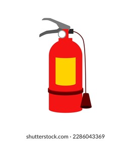 red fire extinguisher flat design style with good quality