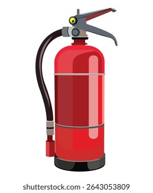 Extintor de incêndio vermelho com manômetro
