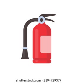 red fire extinguisher for suppressing fire in buildings