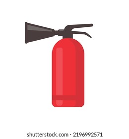 extintor de incendios rojo para reprimir incendios en edificios