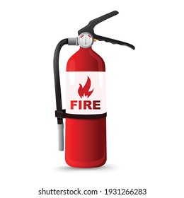 Red Fire extinguisher vector illustration