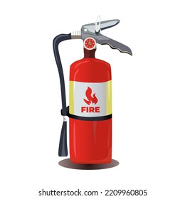 La mejor ilustración vectorial de extinción de incendios rojos, con logotipo de fuego y letra, en estilo de diseño de dibujo directo gratuito en aplicación de diseño de computadora, perfecta para muchos fines, como material de diseño de afiches.