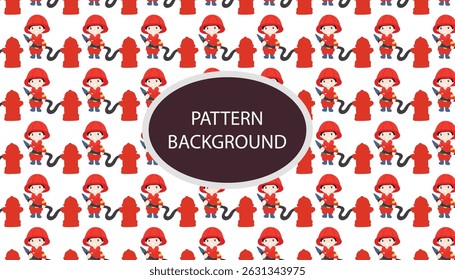 Red fire fighter background pattern