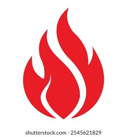 Logo-Schild "Red Fire Flame". Dies ist eine bearbeitbare Vektordatei.