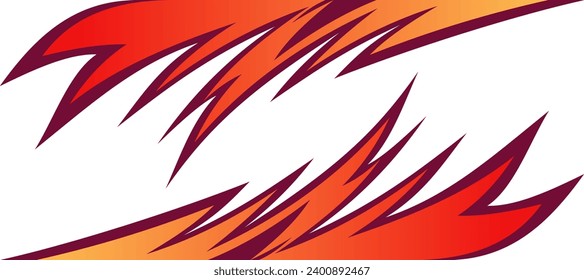 fondo abstracto de las llamas del fuego rojo carreras de coche livery decal sticker