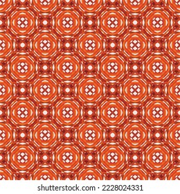 red fire flower fabirc ethnic seamless pattern background, decoration art fashion design modern art.